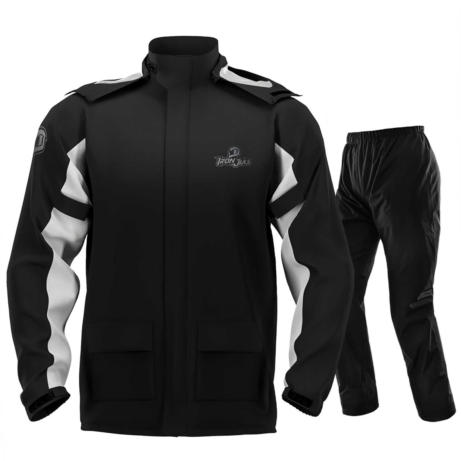 IRONJIAS Black Waterproof Dry Rain Suit | JK005