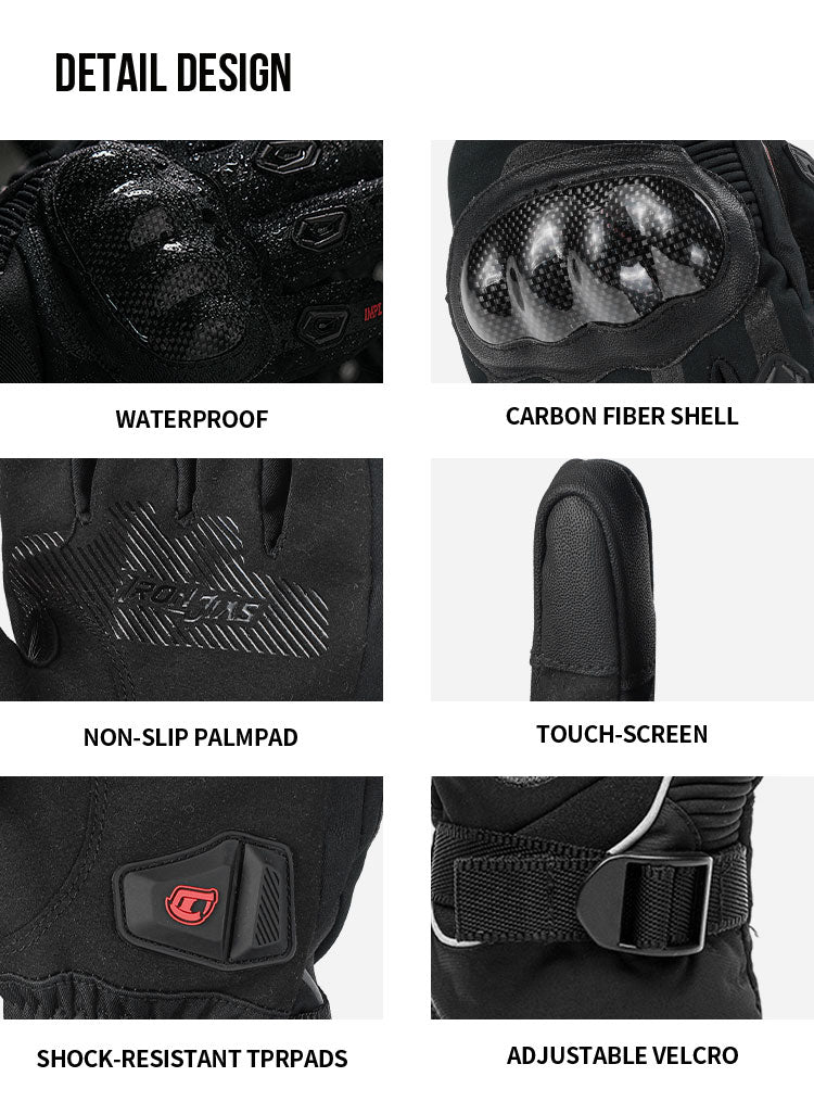 Waterproof Heated Motorcycle Gloves | AXE02H