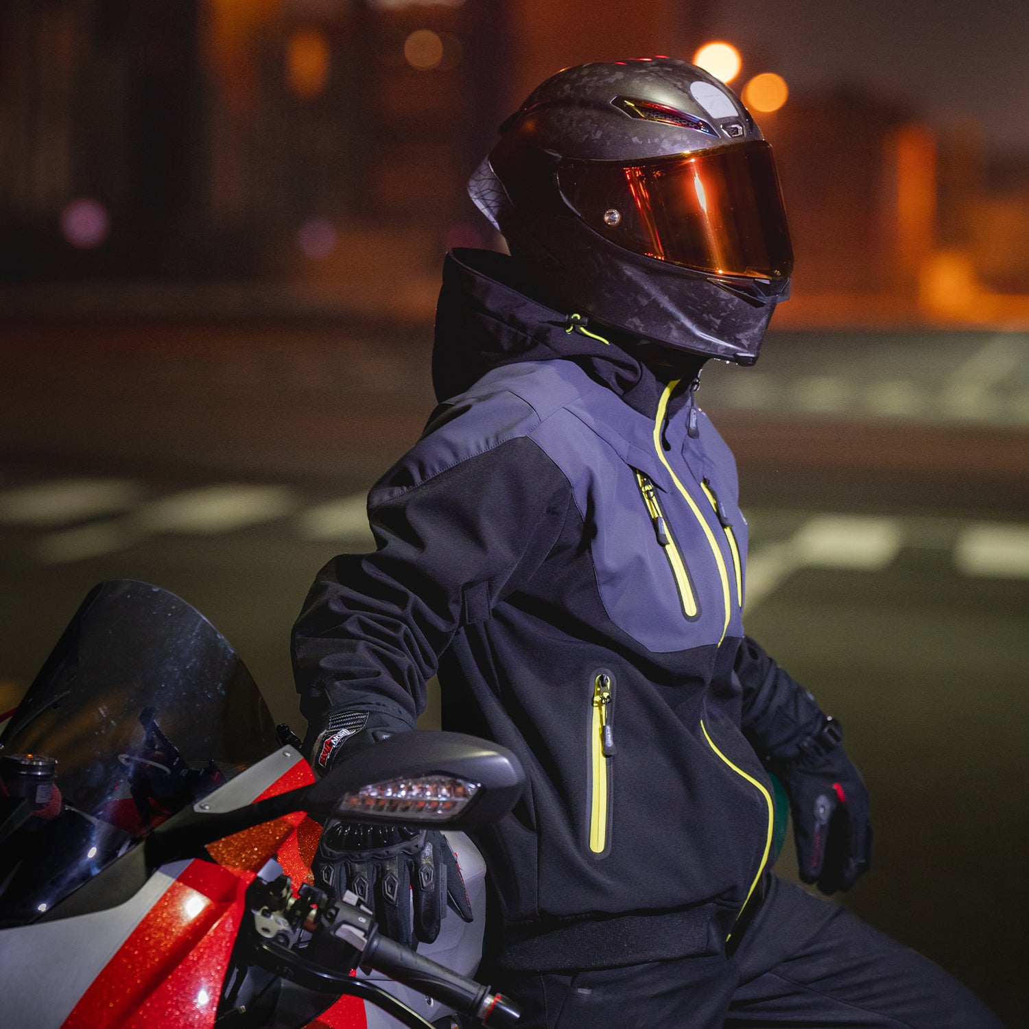 Armored motorcycle protective jacket