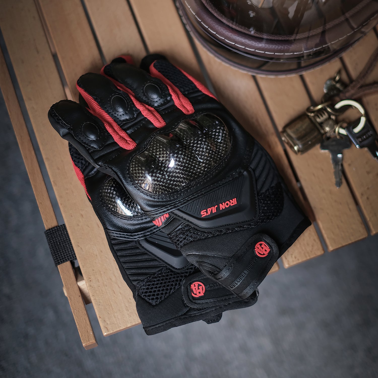 IRONJIAS Breathable Summer Motorcycle Protective Gloves