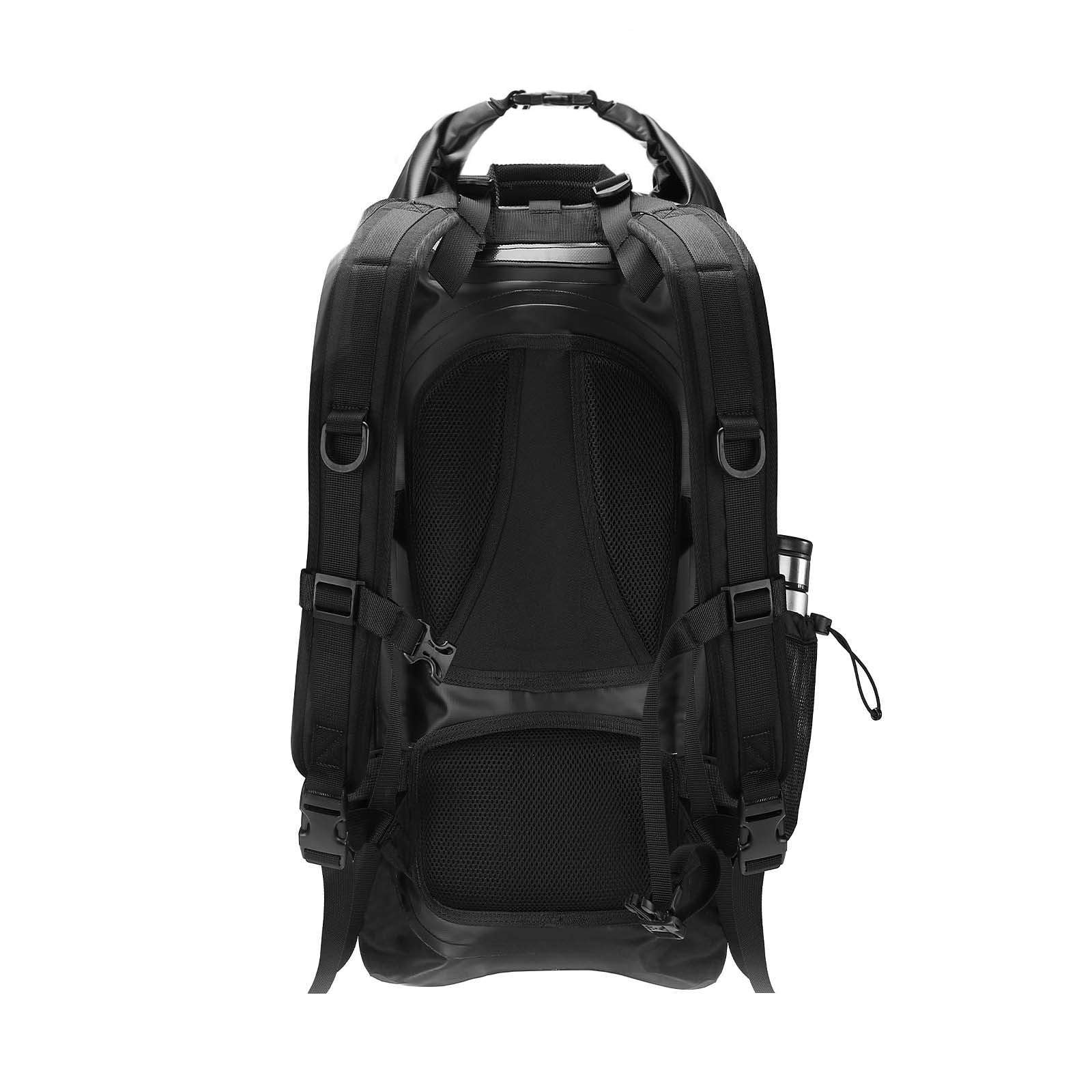 IRONJIAS Black Urban and Adventure Waterproof High Capacity Motorcycle Backpack