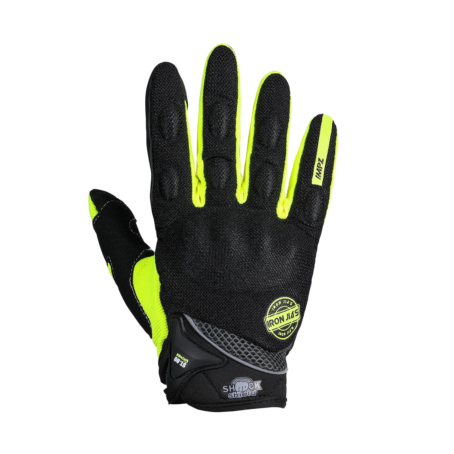 IRON JIAS Guantes de Moto, Dedo Completo Transpirable Guantes de Moto con Pantalla Táctil Guantes de Nudillos Verano