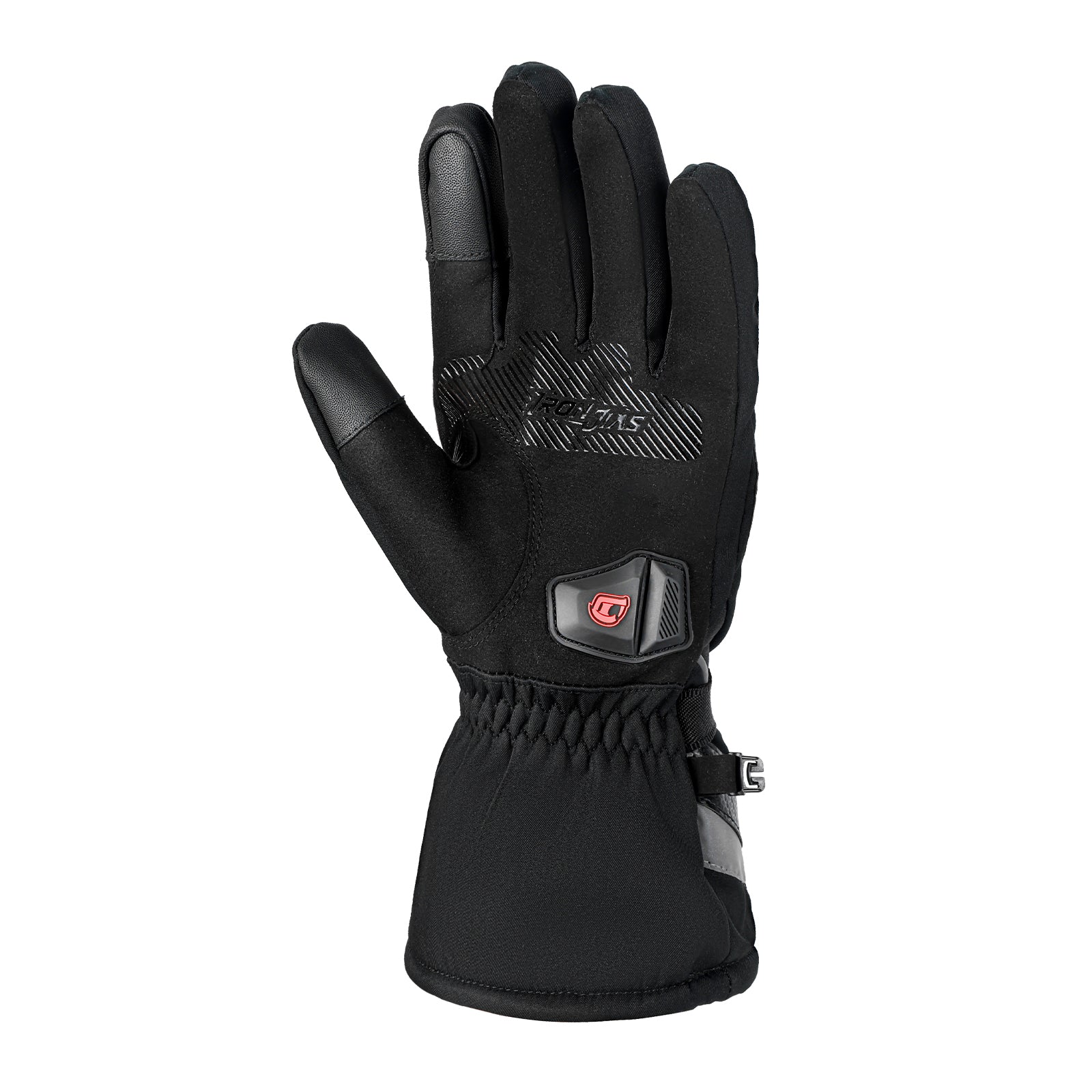 IRONJIAS Black Waterproof Electric Heated Motorcycle Gloves