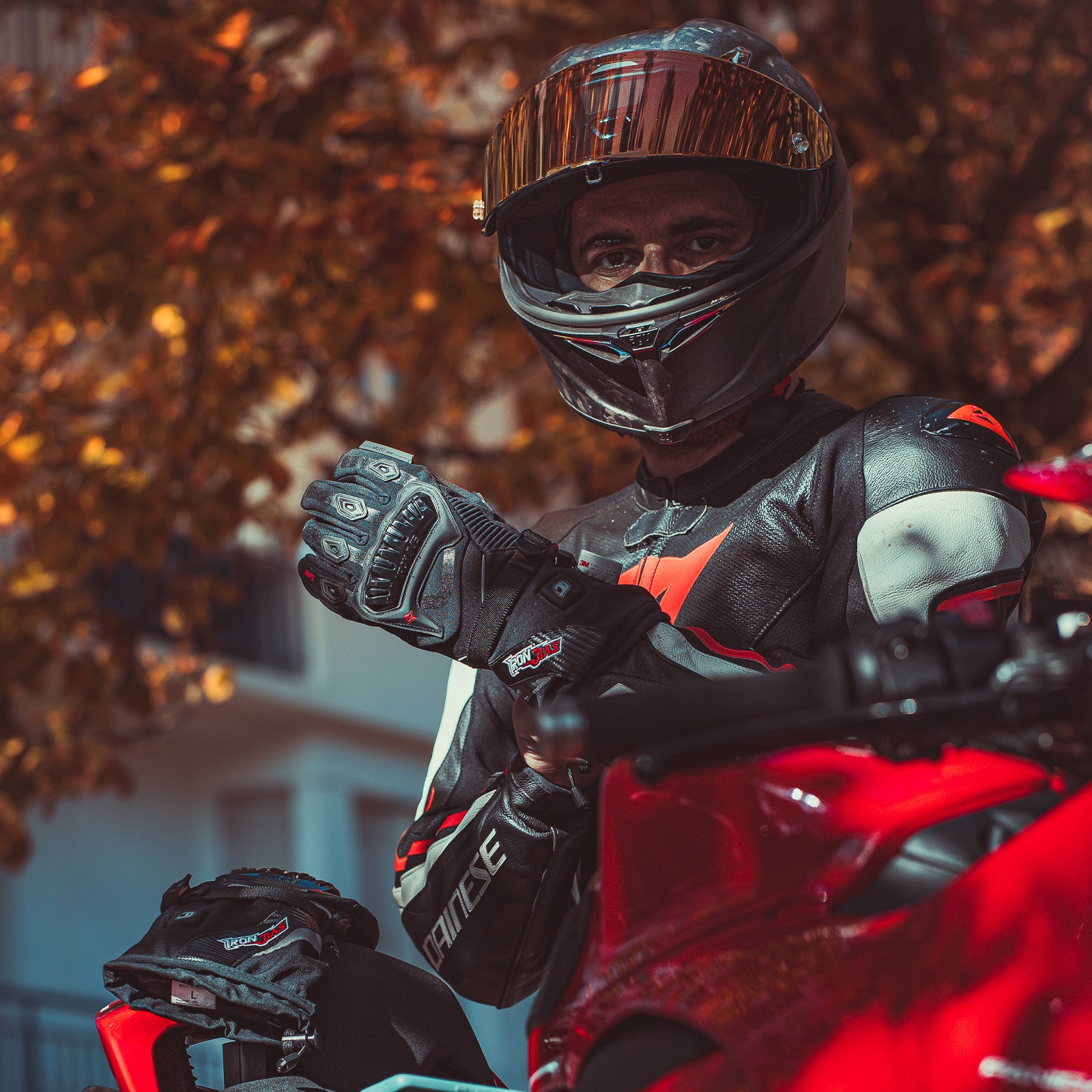 Waterproof Heated Motorcycle Gloves | AXE01H
