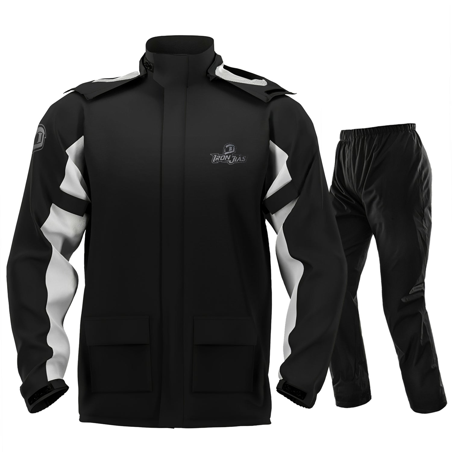 IRONJIAS Black Waterproof Dry Rain Suit | JK005