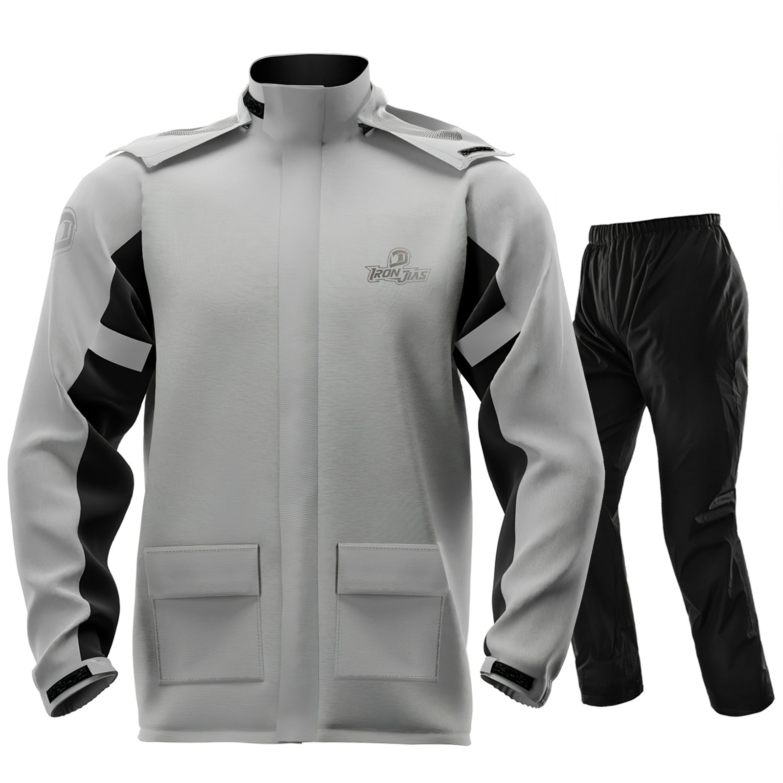 IRONJIAS Grey Waterproof Dry Rain Suit | JK005