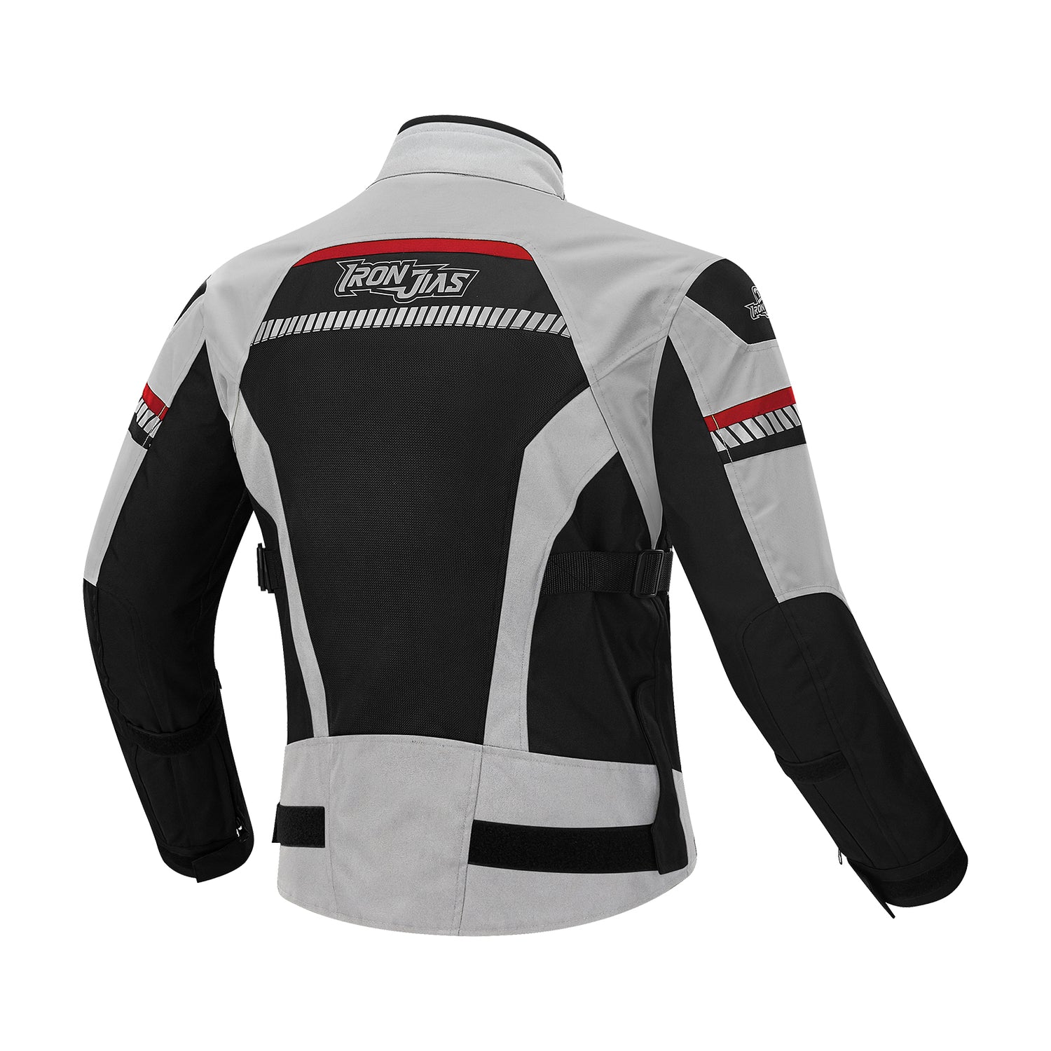 IRONJIAS Black White Breathable CE Protective Motorcycle Jacket | D-213