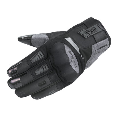 IORNJIAS Winter Short Black-grey Warm Waterproof Motorcycle Protective Gloves