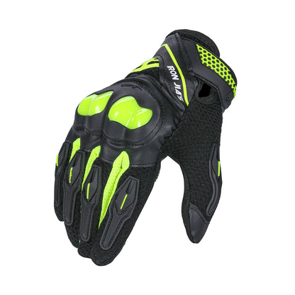 IRON JIAS Guantes de Moto Dedo Completo Duradero para Bicicleta de Carreras de Carretera Verano Primavera Motocicleta Deportes de Motor Soporte de Equipo Pantalla táctil