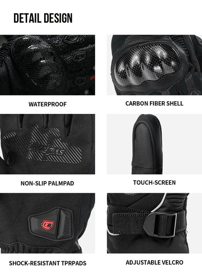 Waterproof Heated Motorcycle Gloves | AXE02H