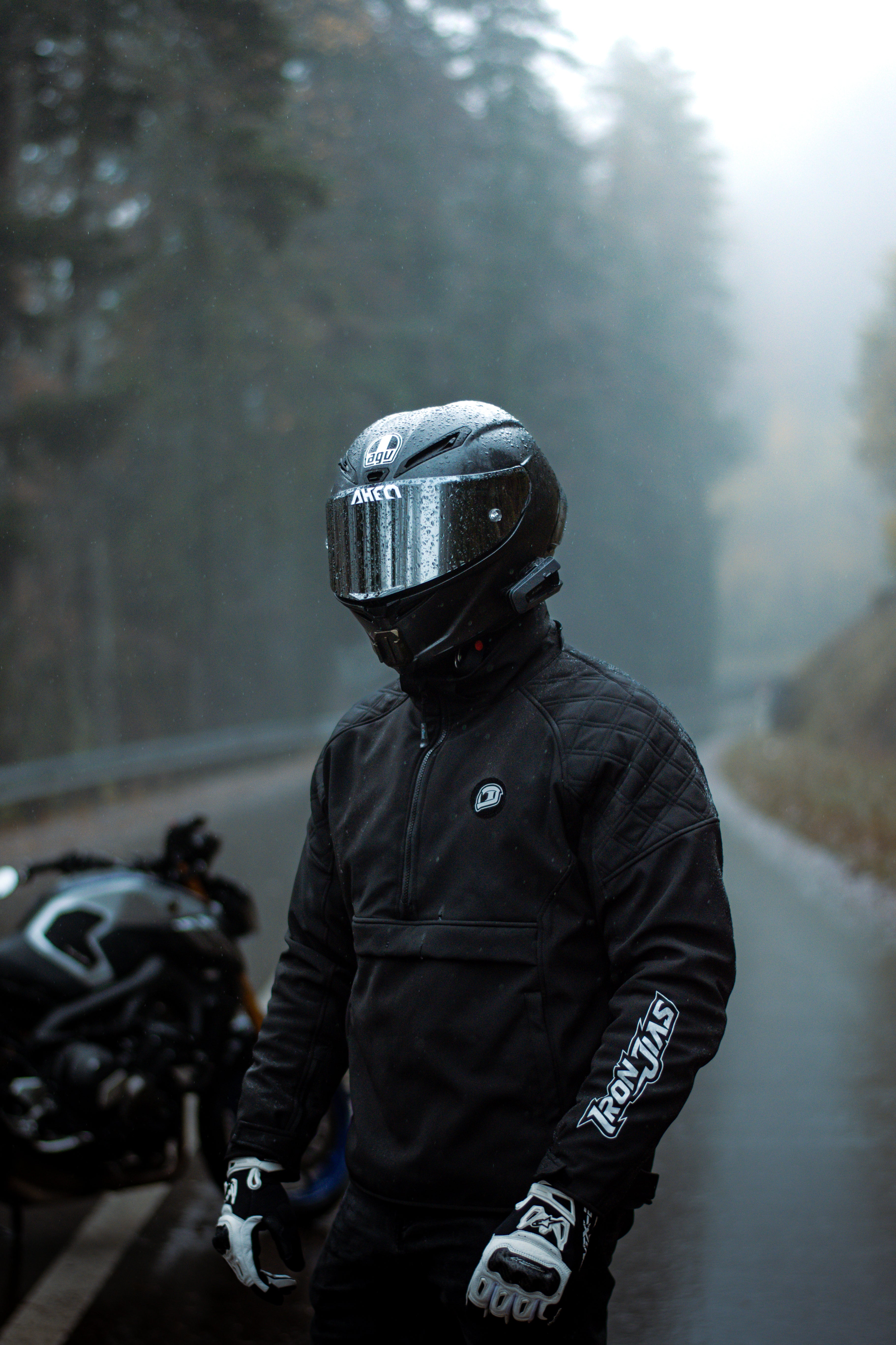 IRONJIAS CE Protective Black Leisure Motorcycle Jacket JK006