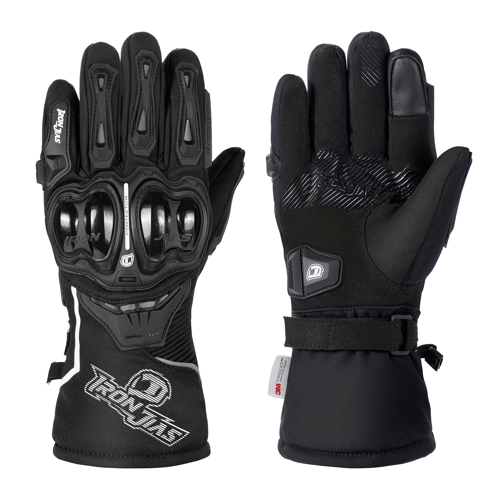 IRONJIAS Winter Warm Waterproof Protective Motorcycle Riding Gloves
