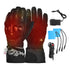 IRONJIAS Black Waterproof Electric Heated Motorcycle Gloves