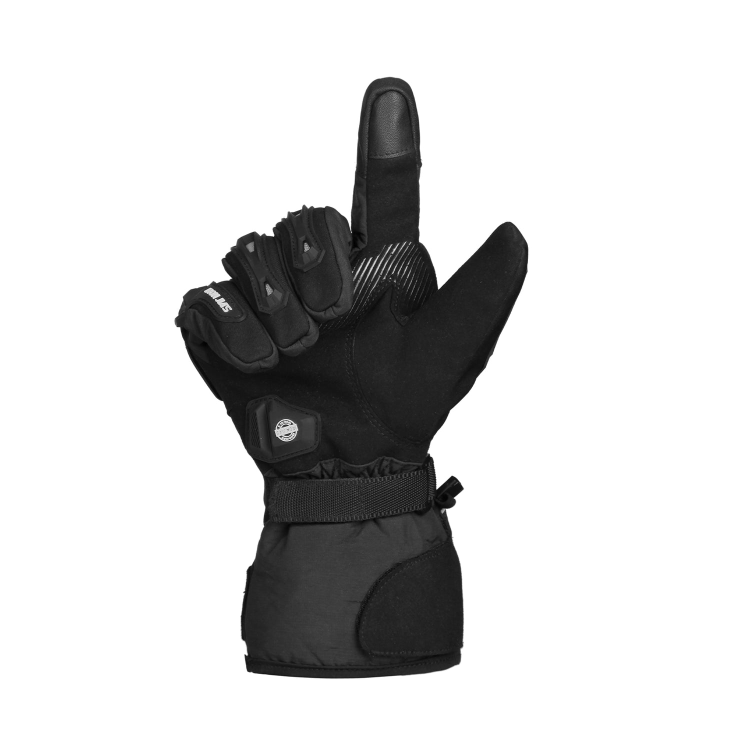 IRONJIAS Black Waterproof Electric Heated Motorcycle Gloves