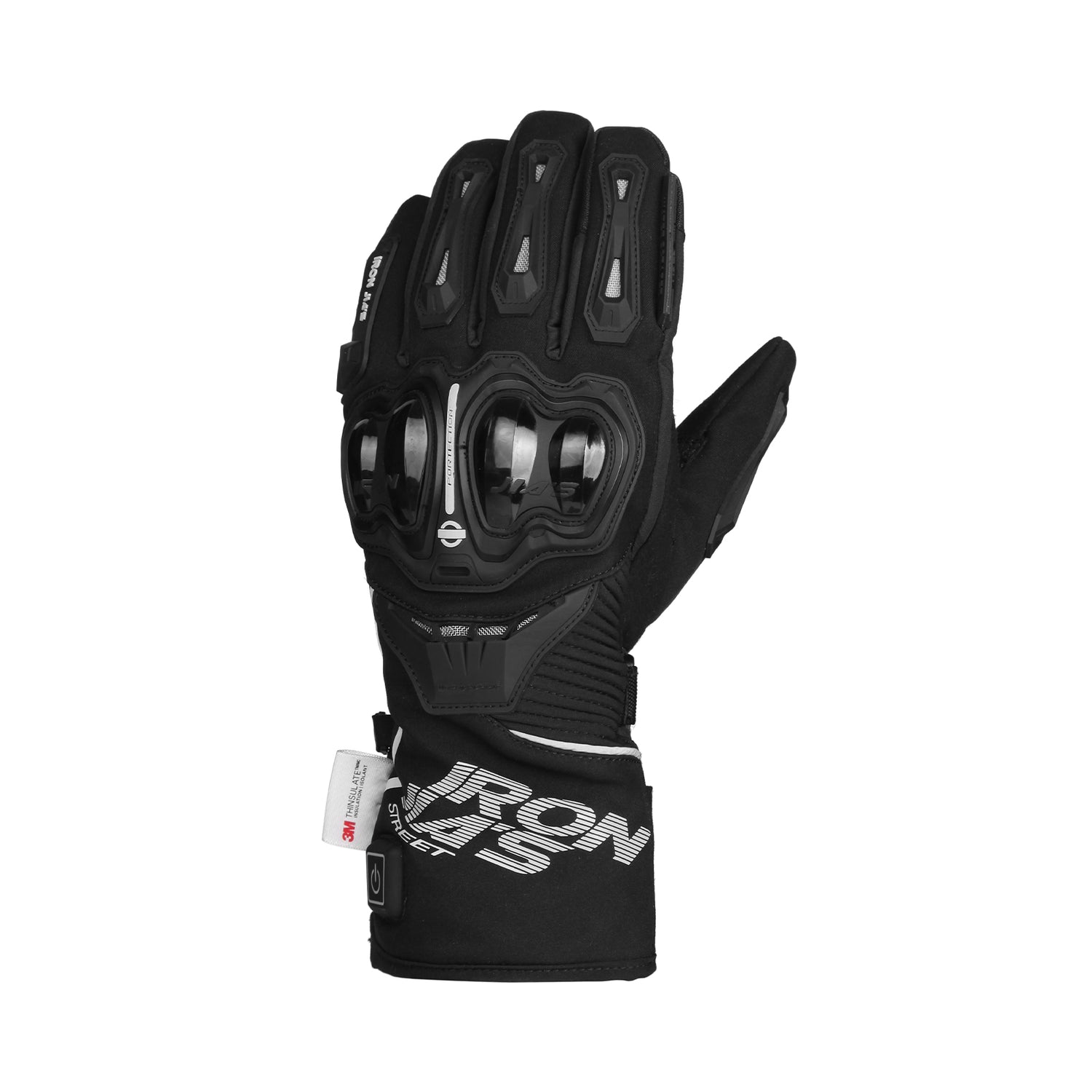 IRONJIAS Black Waterproof Electric Heated Motorcycle Gloves