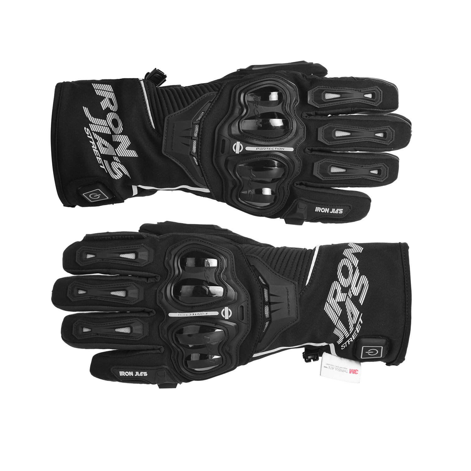 IRON JIA'S Guantes Calefactables Recargables,Guantes Moto Calefactables  Hombre Mujer,Guantes Moto Invierno cálidos para Exteriores con protección  para los Nudillos,Impermeables,Pantalla táctil,L : : Coche y moto