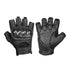 IRONJIAS Black Comfortable Fingerless Leather Gloves