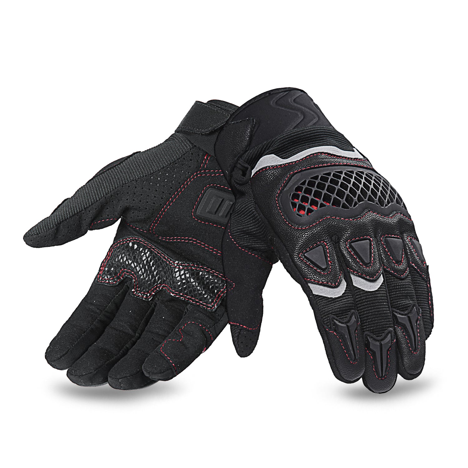 IRON JIAS Guantes de Moto de Verano para Hombre, Transpirable, con Pantalla  táctil, de Dedo Completo, Equipo de protección de Motocross, Guantes de