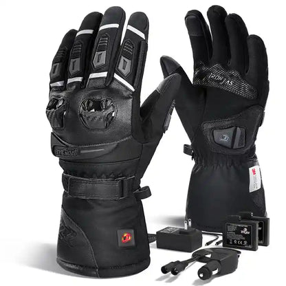 Heated online biker gloves