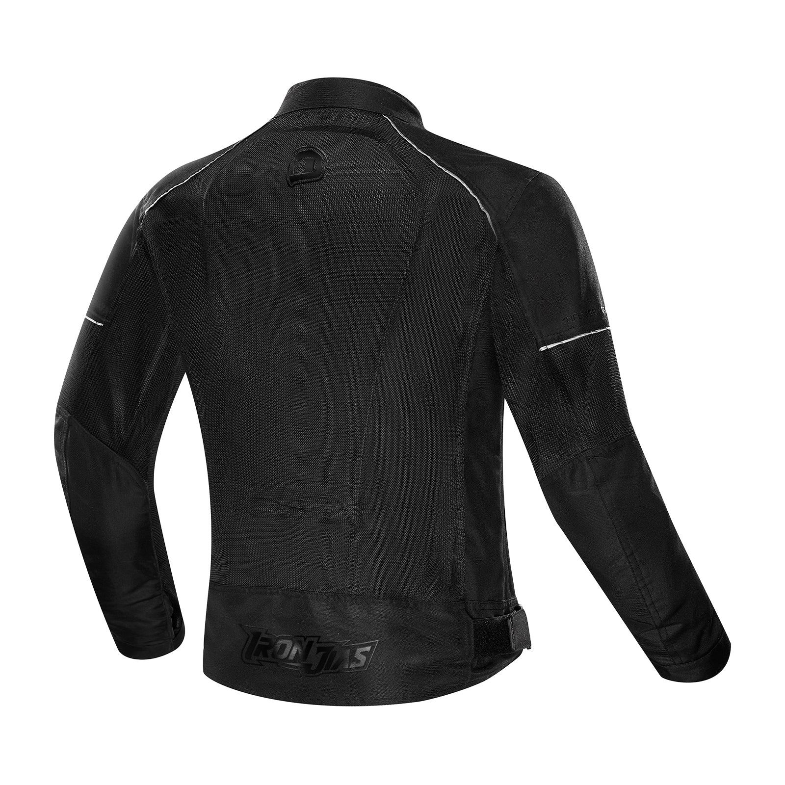 IRONJIAS Summer Black Breathable Mesh CE Protective Motorcycle Jacket