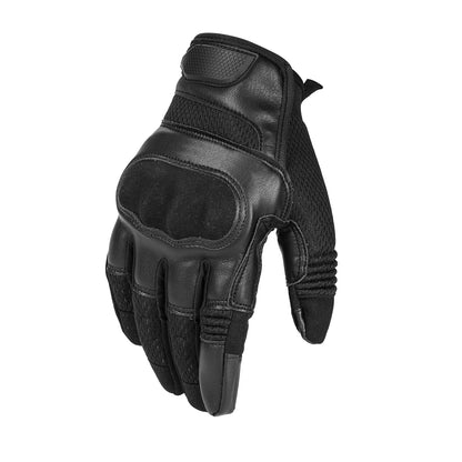 IRONJIAS Black Summer Mesh Motorcycle Protective Gloves