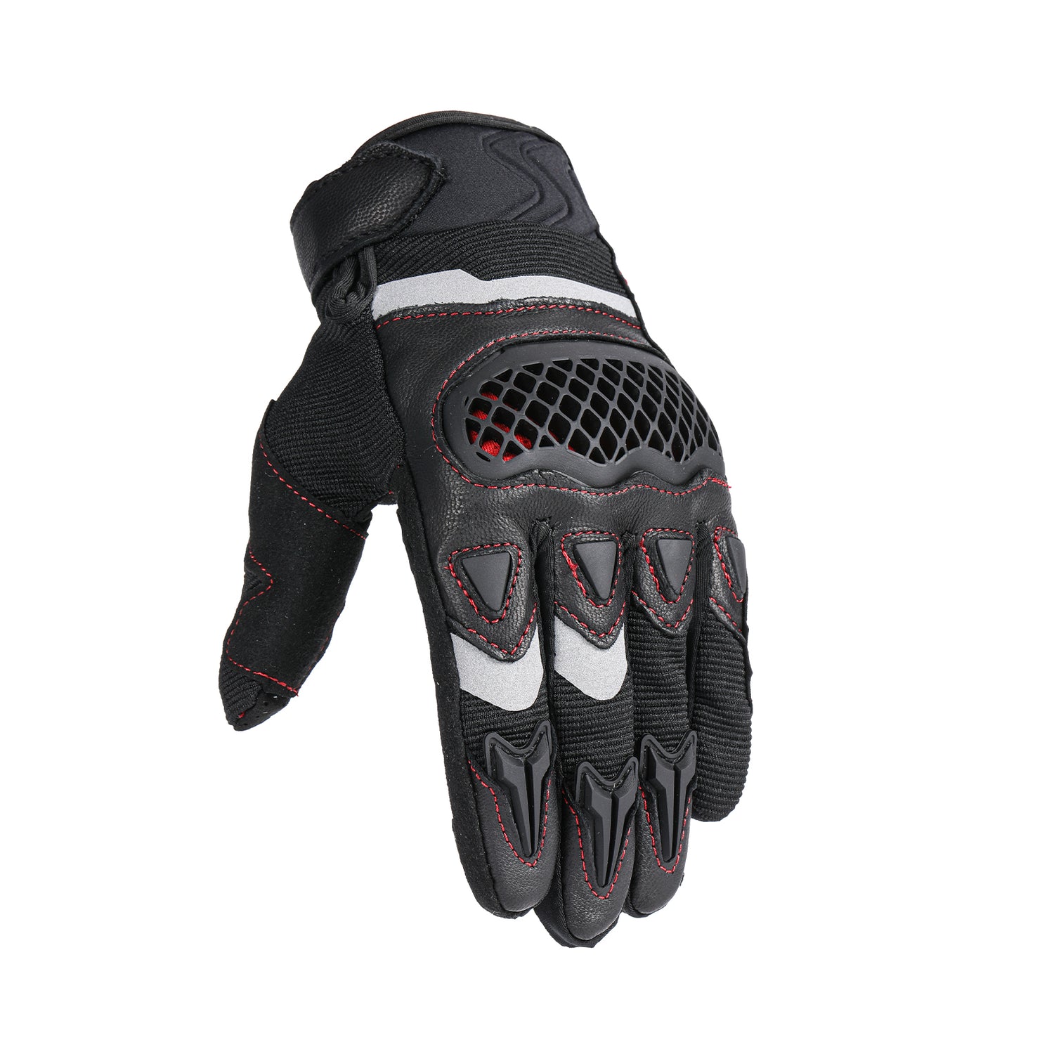 IRON JIAS Guantes de Moto de Verano para Hombre, Transpirable, con Pantalla  táctil, de Dedo Completo, Equipo de protección de Motocross, Guantes de