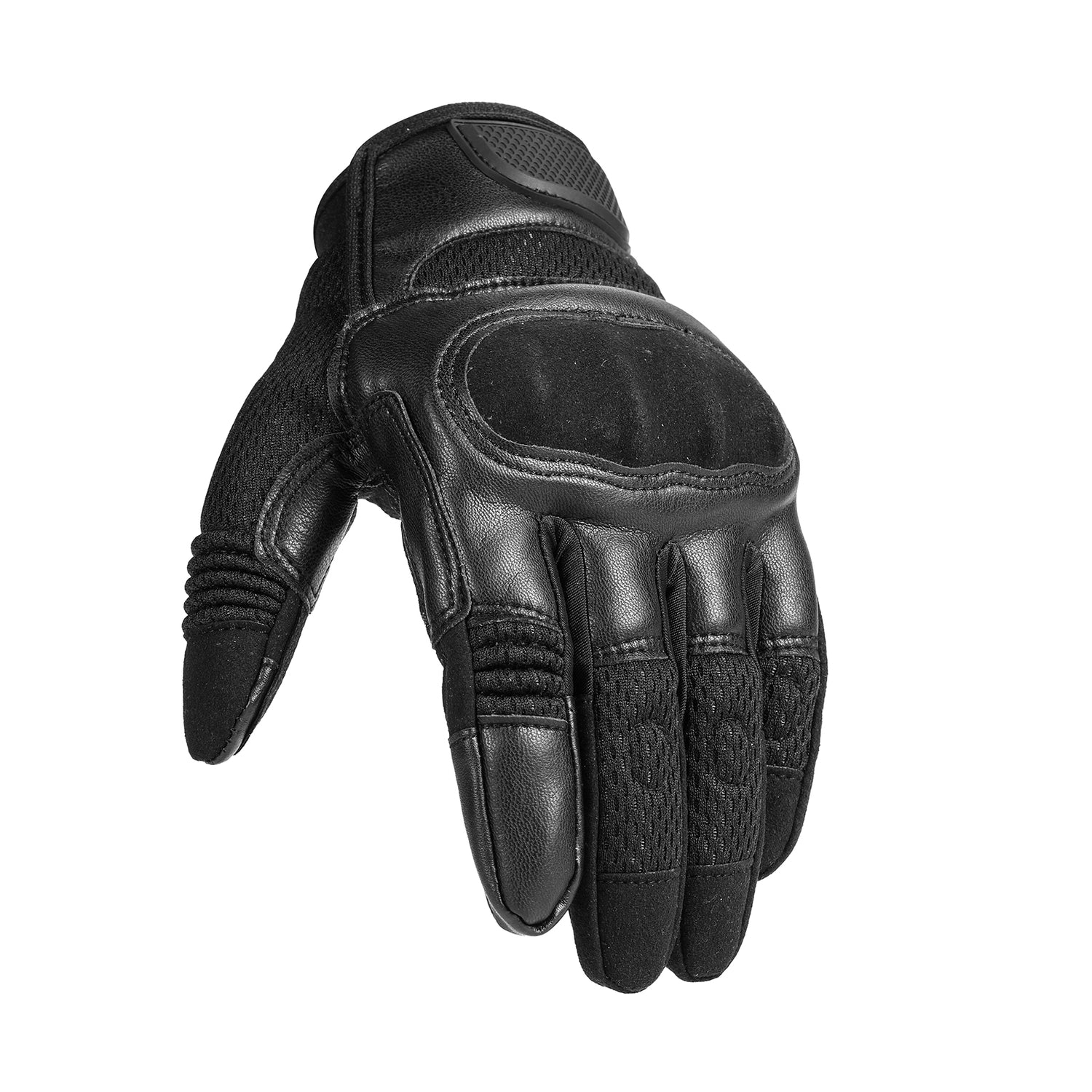 IRONJIAS Black Summer Mesh Motorcycle Protective Gloves