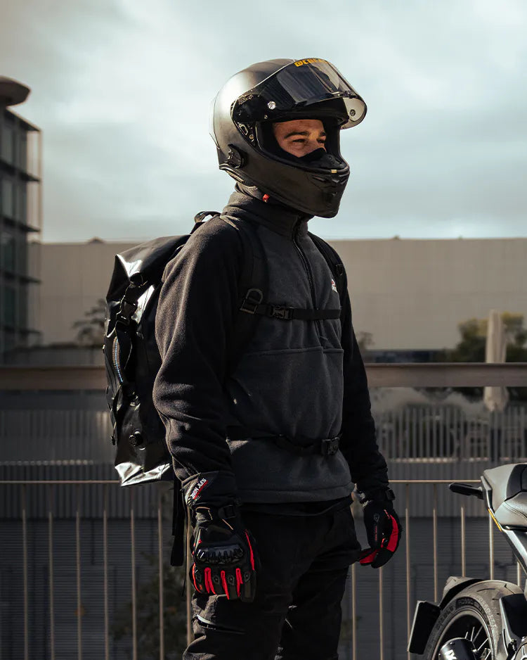 Waterproof High Capacity Black Motorcycle Backpack BAG001