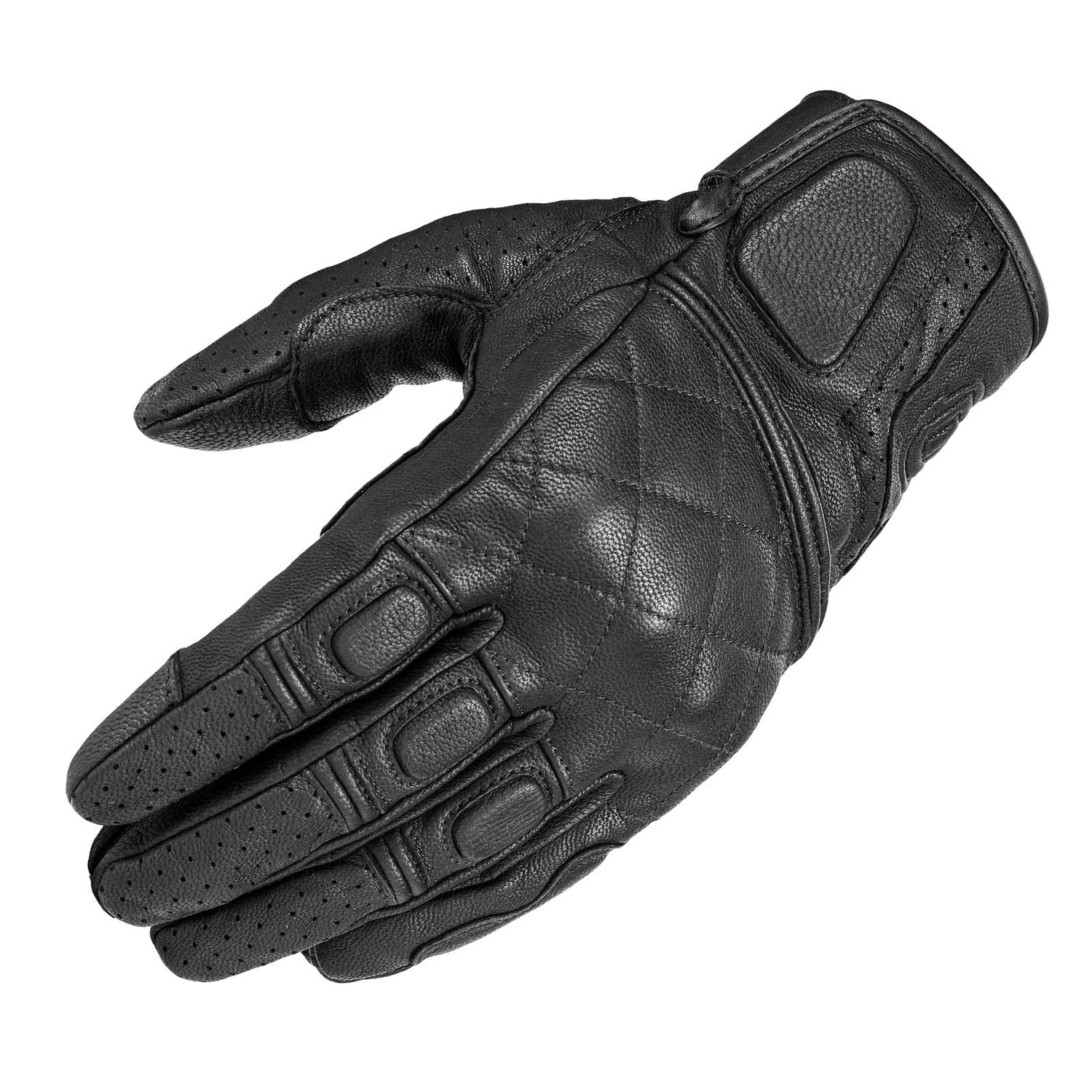 IRONJIAS Retro Urban Black Breathable Leather Gloves