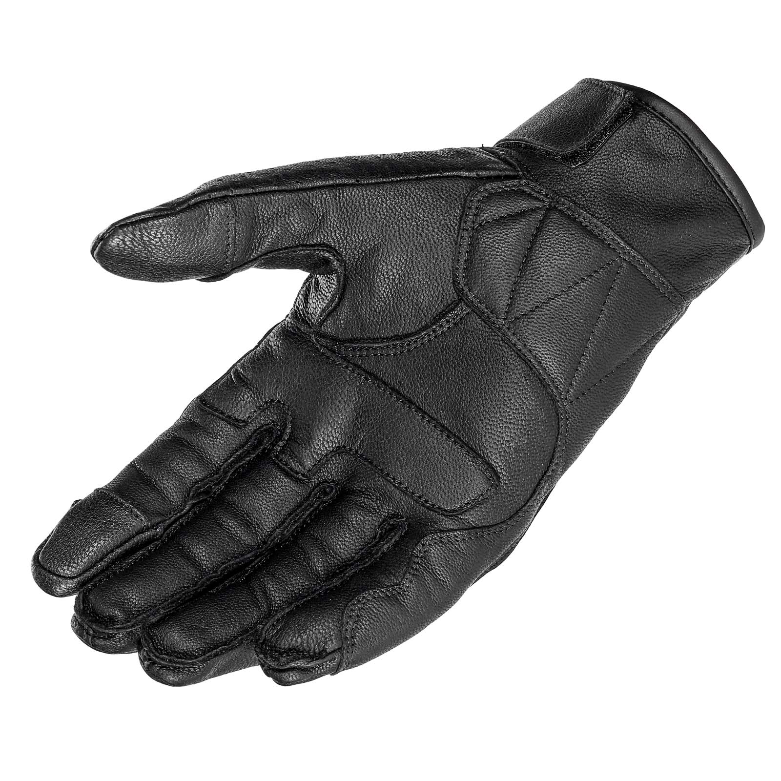 IRONJIAS Retro Urban Black Breathable Leather Gloves