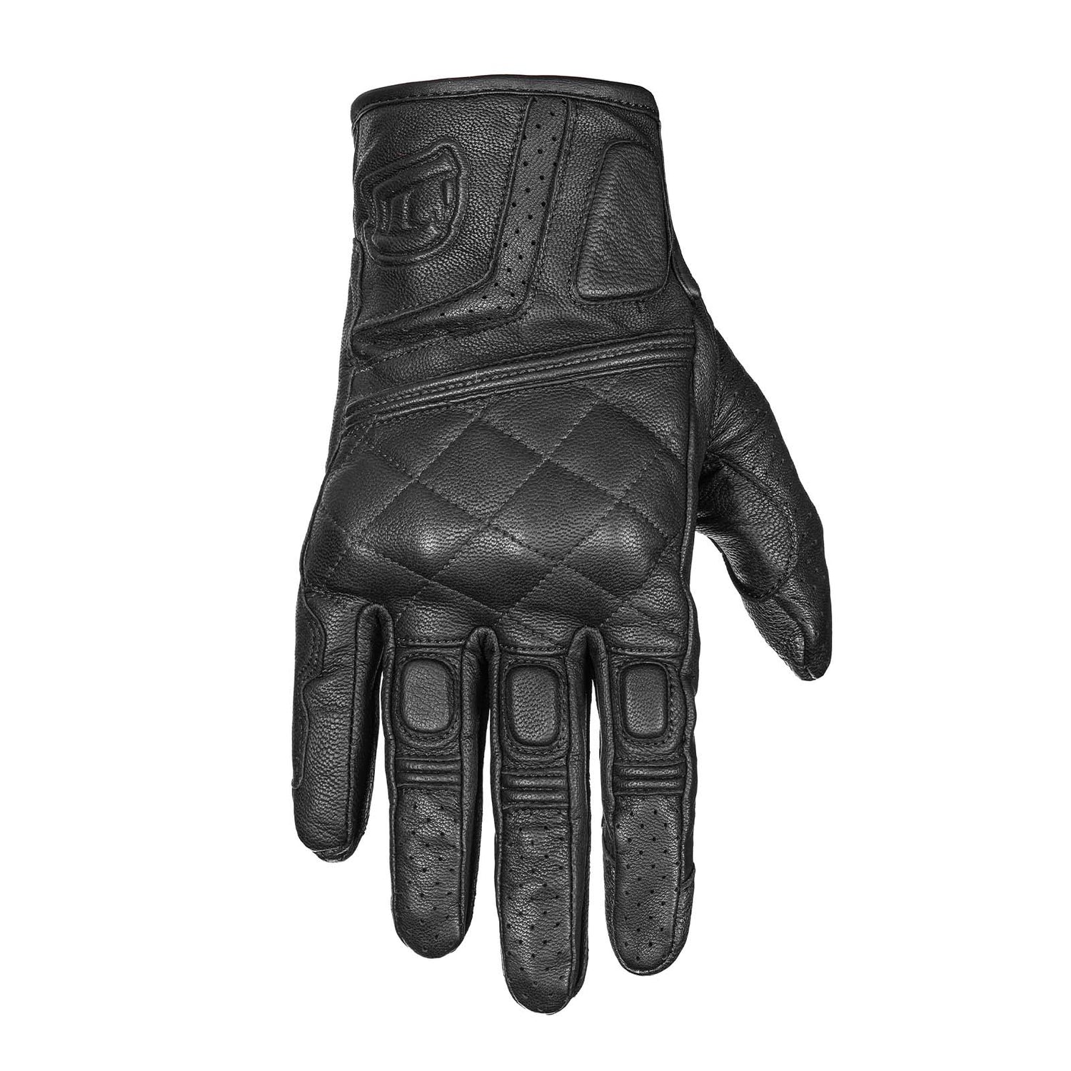 IRONJIAS Retro Urban Black Breathable Leather Gloves