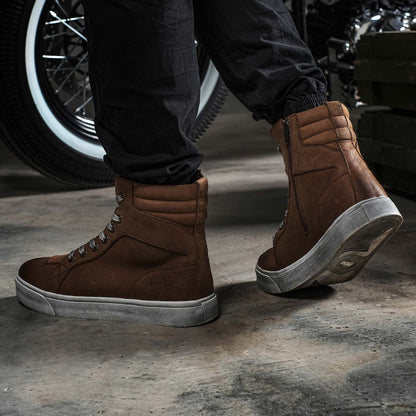 Retro Leather Motorcycle Boots | XZ006